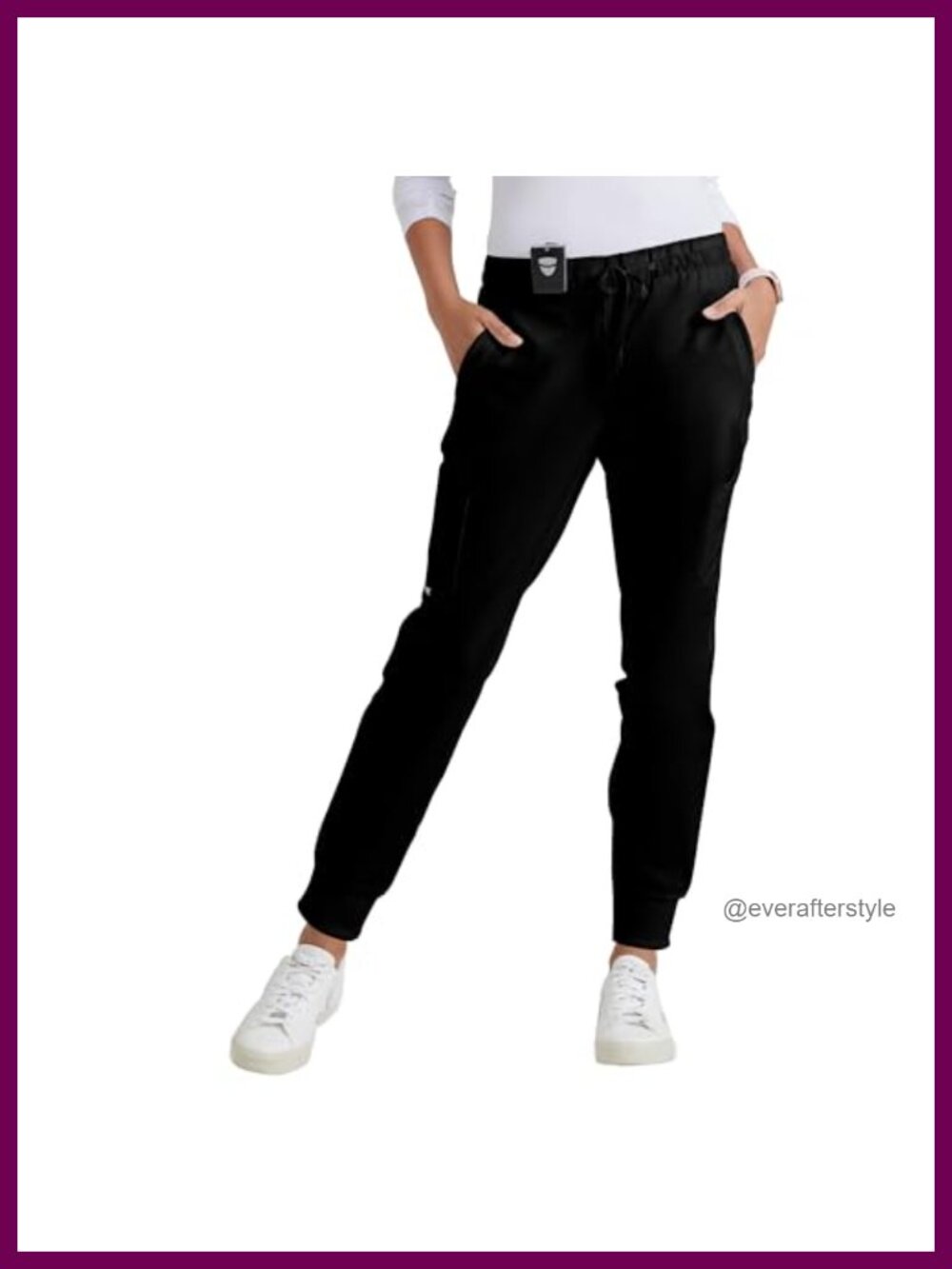 Kira Scrub Jogger Women Classic Fit Low-Rise 5-Pocket Medical Cuffed